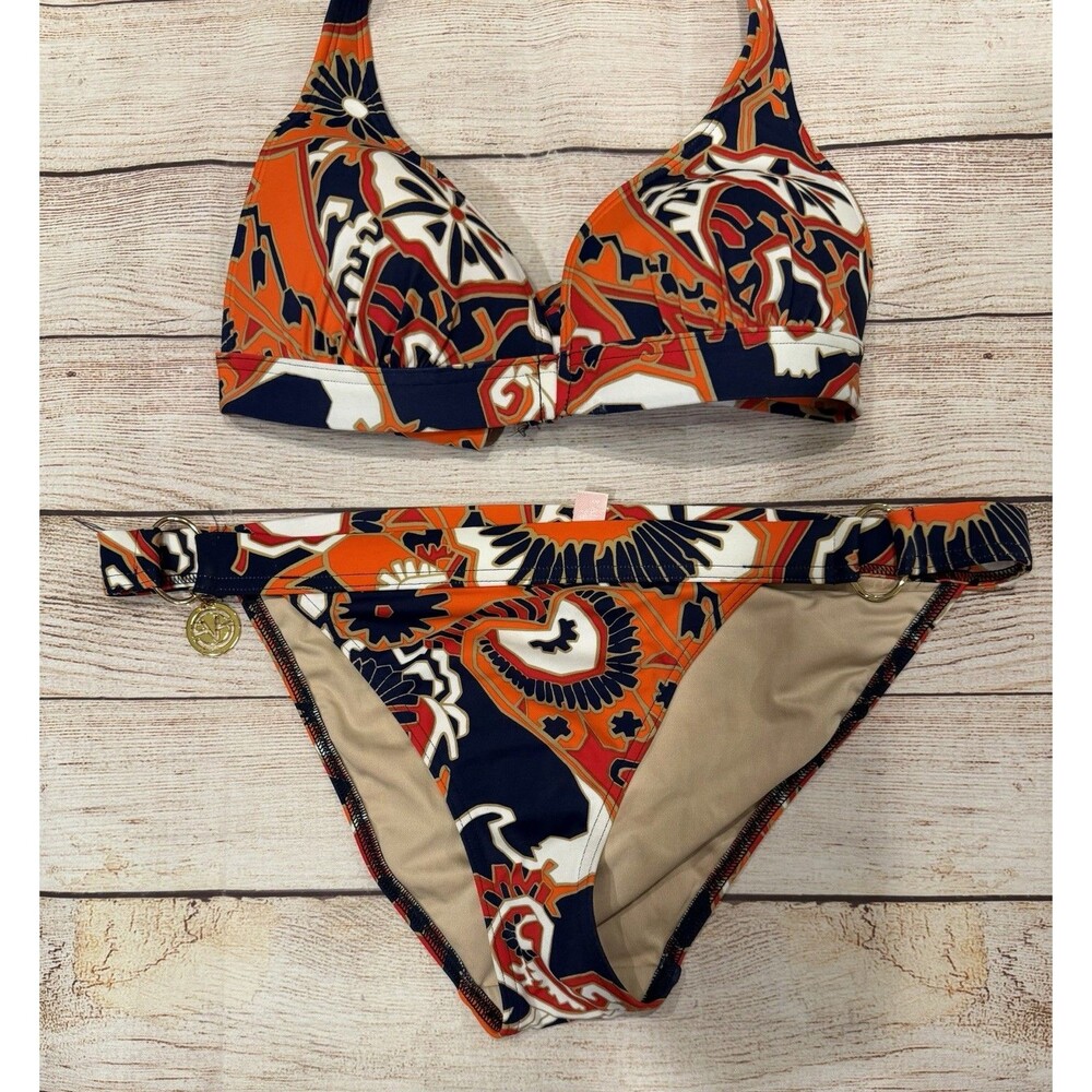 Victoria's Secret Designer style patterned 2 Piece bikini set Size Medium - Picture 3 of 7